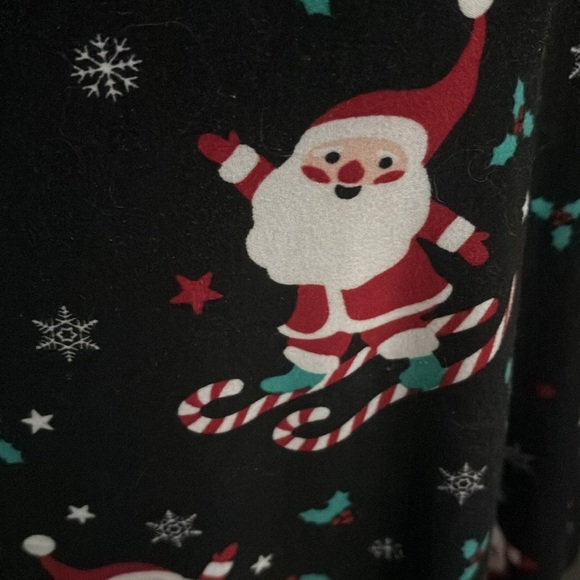 Holiday Christmas Pajamas Adorable Candy Canes & Santa Colorful Final Sale - Picture 3 of 6